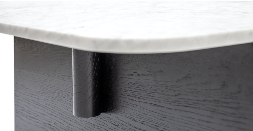 Pivot Coffee Table - Black Oak & Marble.