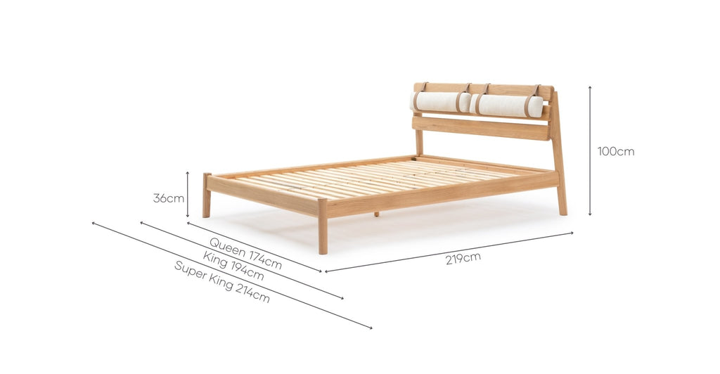 POISE BED - LIGHT OAK - THE LOOM COLLECTION