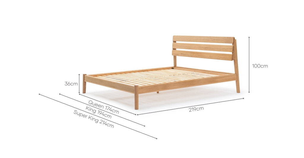 Poise Bed - Light Oak.