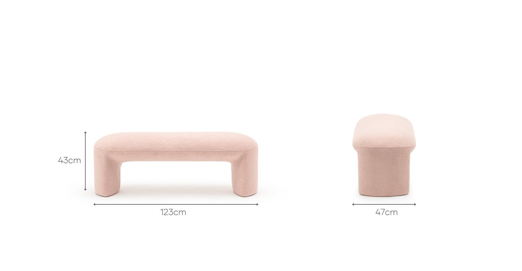 Remi Bench - Soft Terracotta.