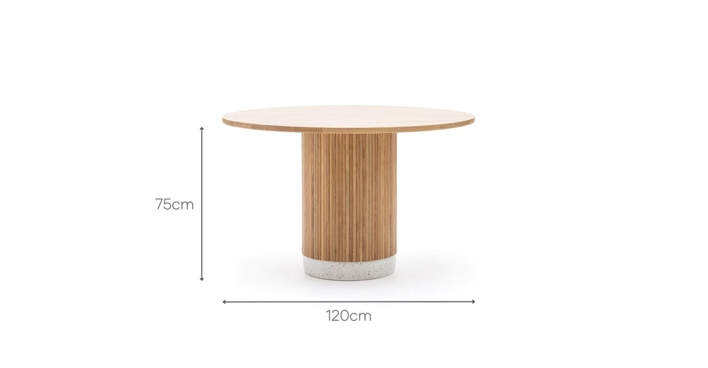 Rotunda Dining Table - Light Oak.