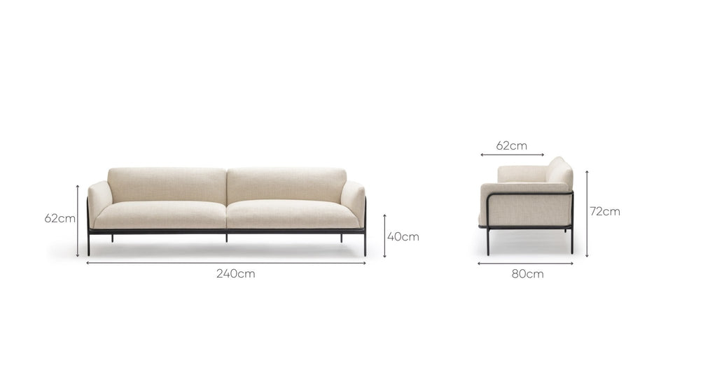 Scribe 240 Sofa - Oatmeal.