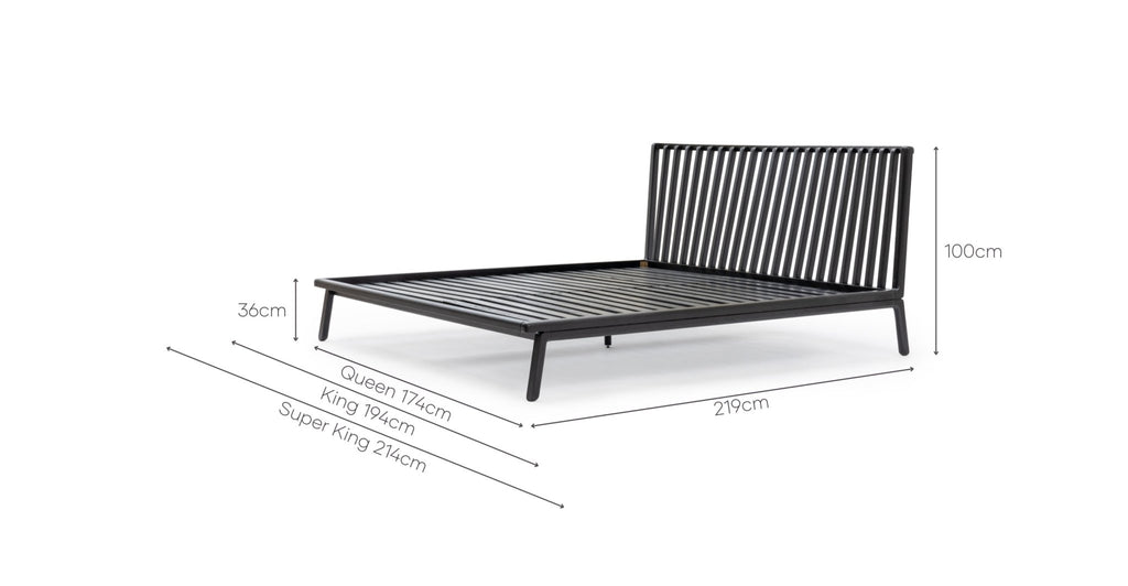 SENSU BED - BLACK OAK - THE LOOM COLLECTION