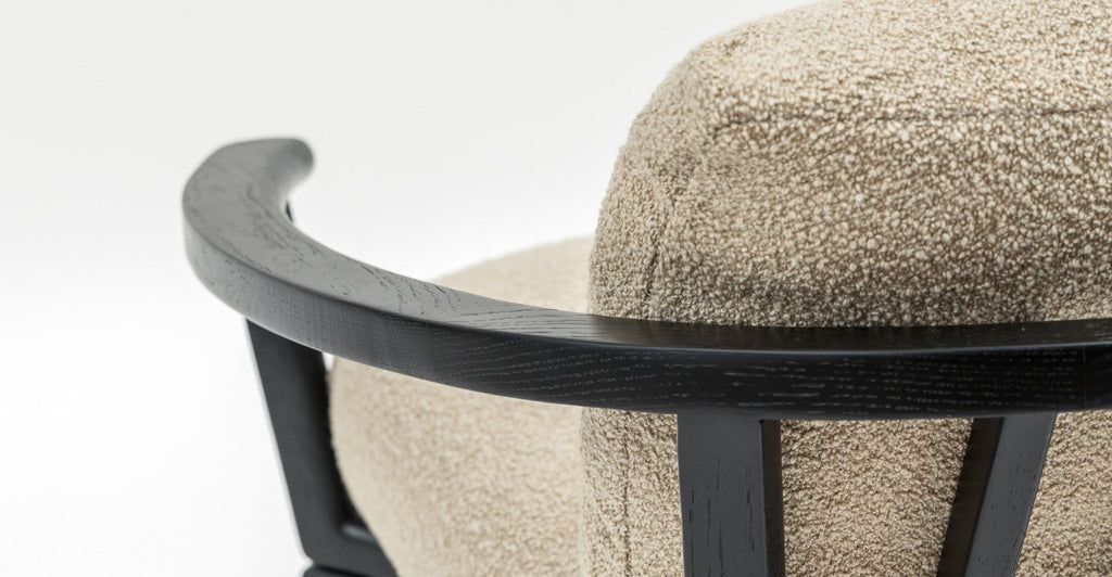 Sensu Lounge Chair  - Black & Fawn.