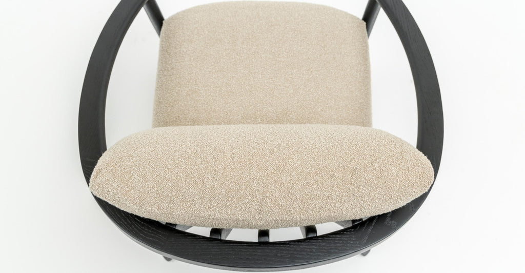 Sensu Lounge Chair  - Black & Fawn.