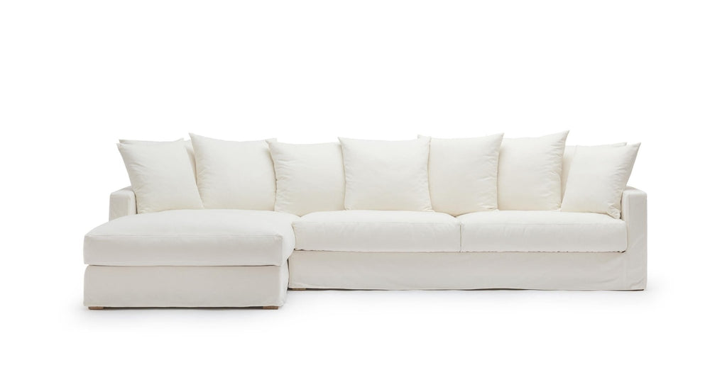 Sloopy L-Shaped Sofa - Summer Ivory.