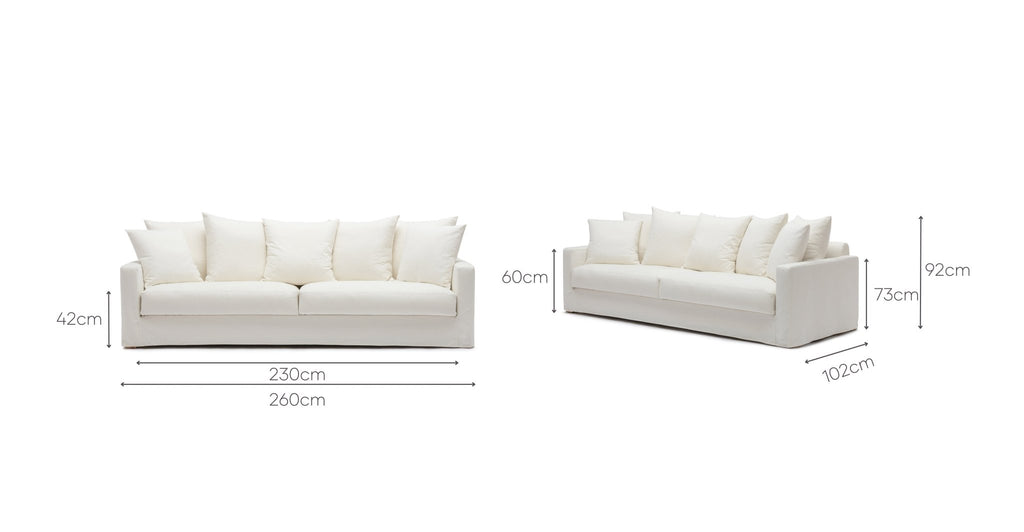 Sloopy Sofa - Summer Ivory.