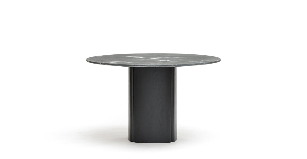 Tathra 125 Table - Black Oak & Nero Perlato.