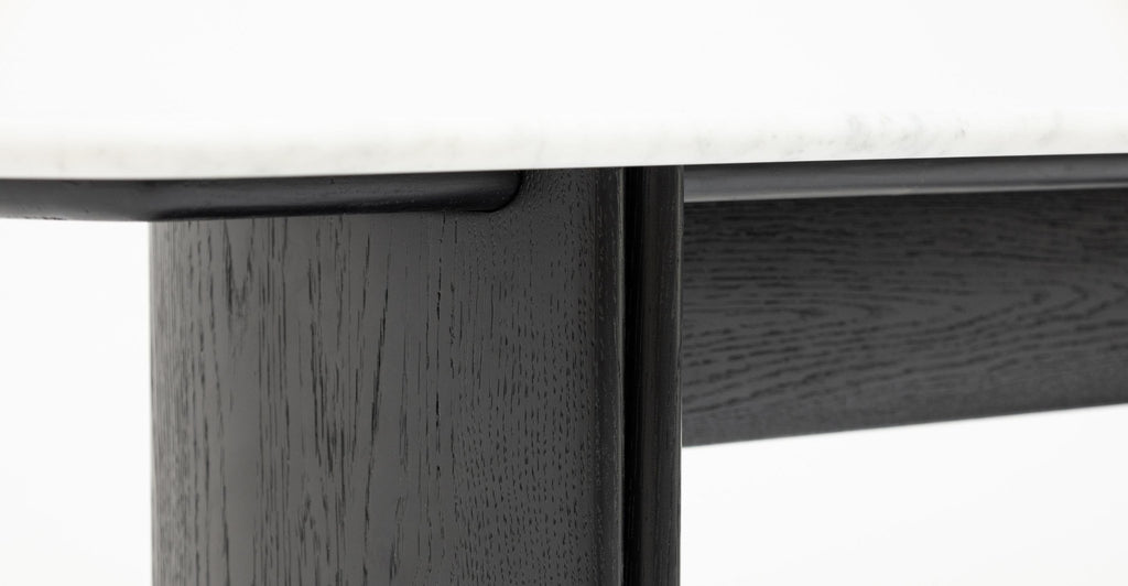 Tathra Console - Black Oak & Bianca Carrara.