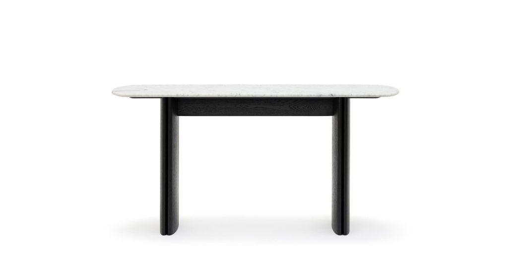 Tathra Console - Black Oak & Bianca Carrara.