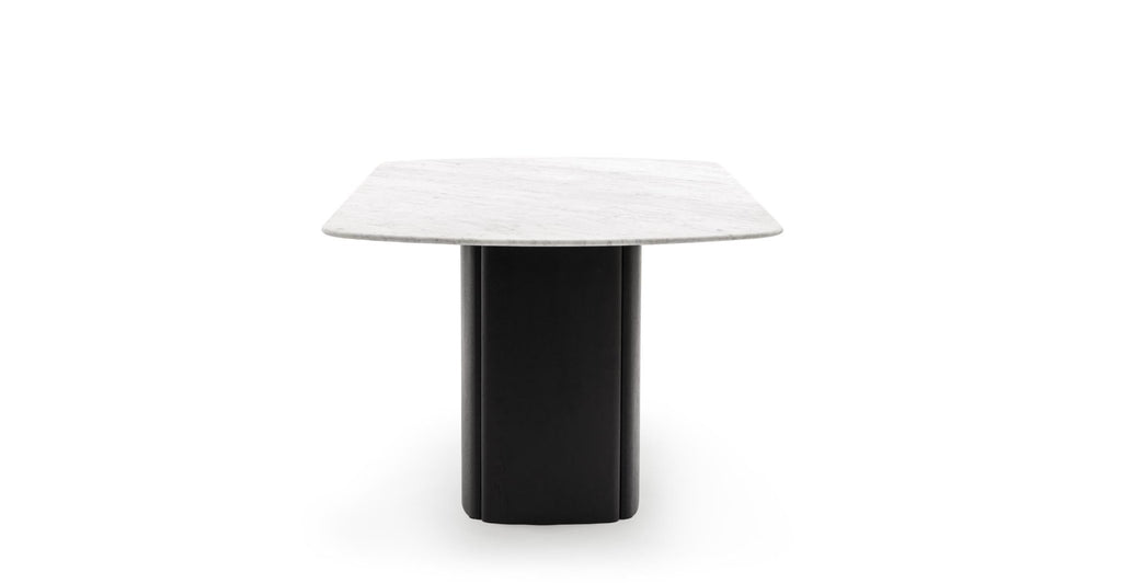 Tathra Table - Black Oak & Bianca Carrara.