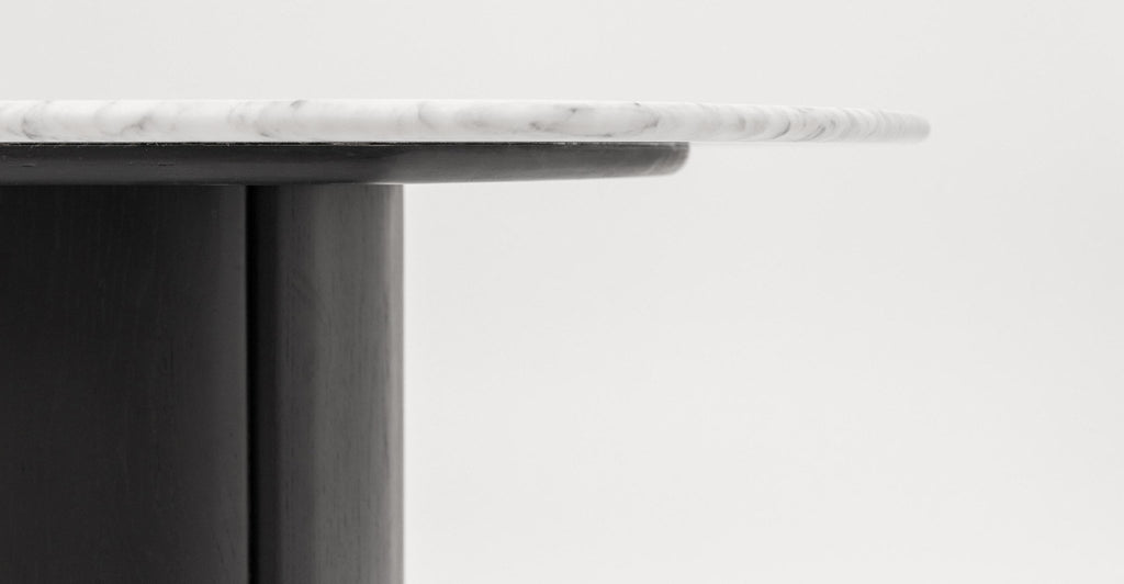 Tathra Table - Black Oak & Bianca Carrara.