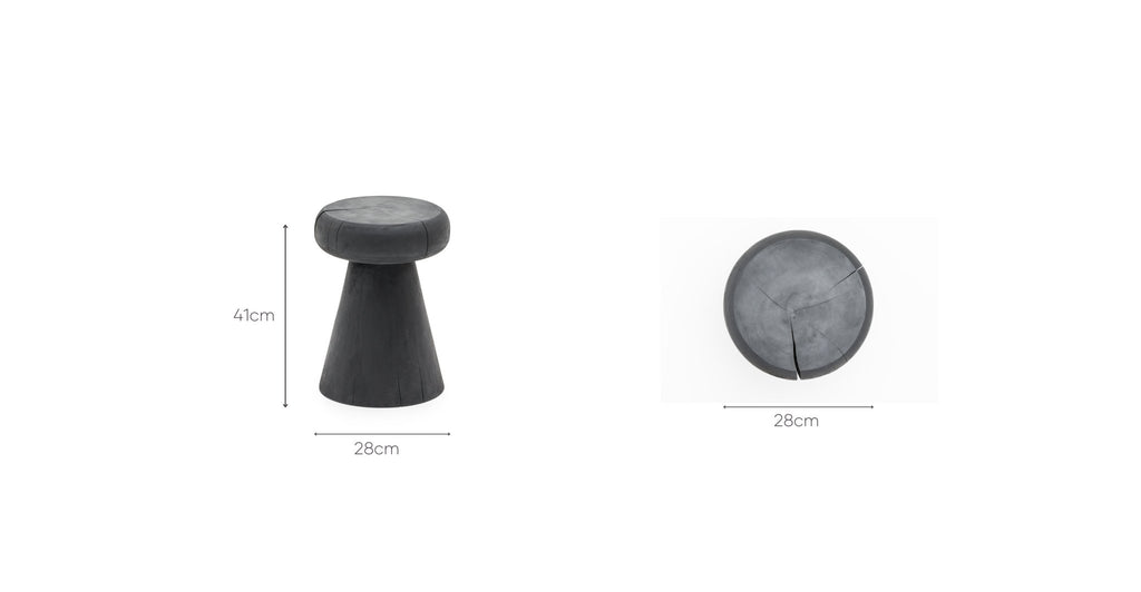 Totem Stool - Charcoal.