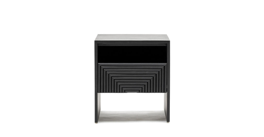 Verona Bedside Table - Black.