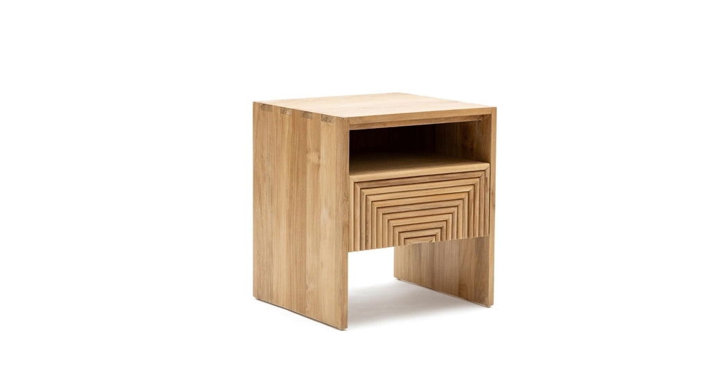 Verona Bedside Table - Natural.