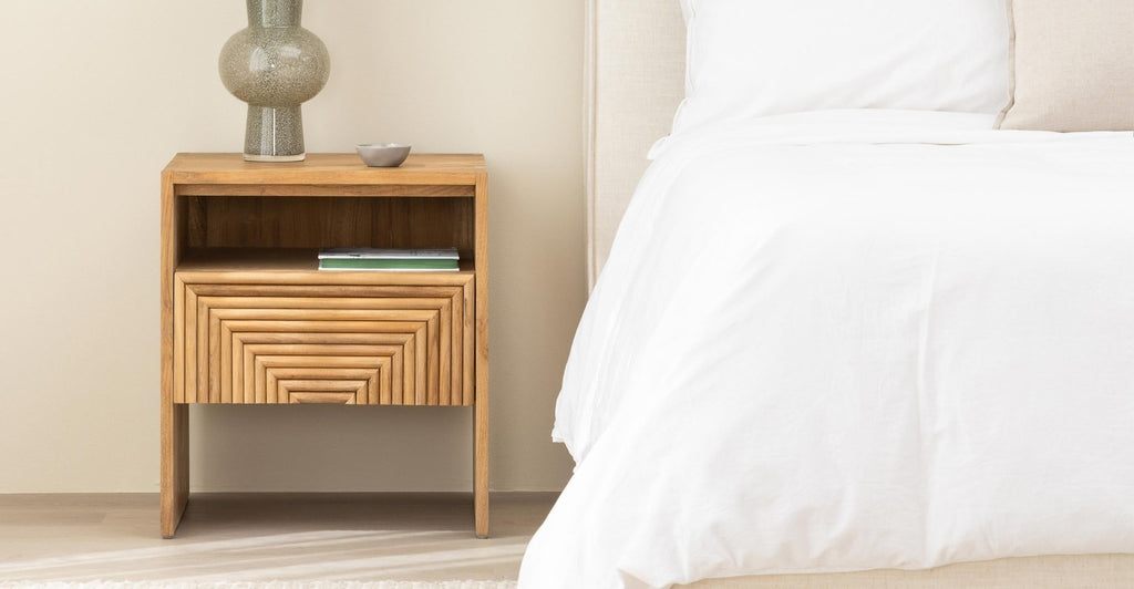 Verona Bedside Table - Natural.