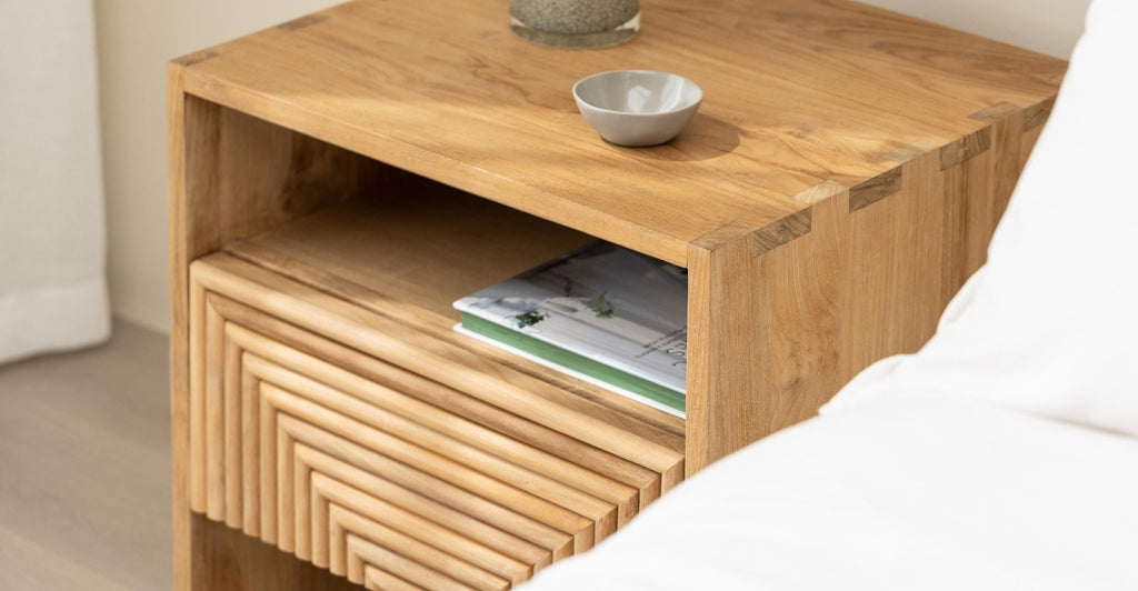 Verona Bedside Table - Natural.