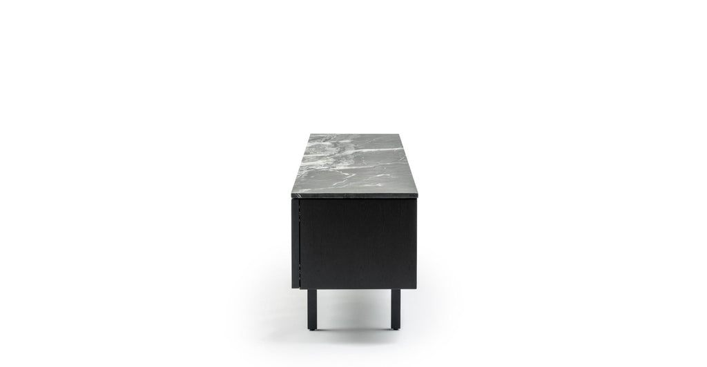 Yorke 220 Entertainment Unit - Black Oak & Nero Perlato.