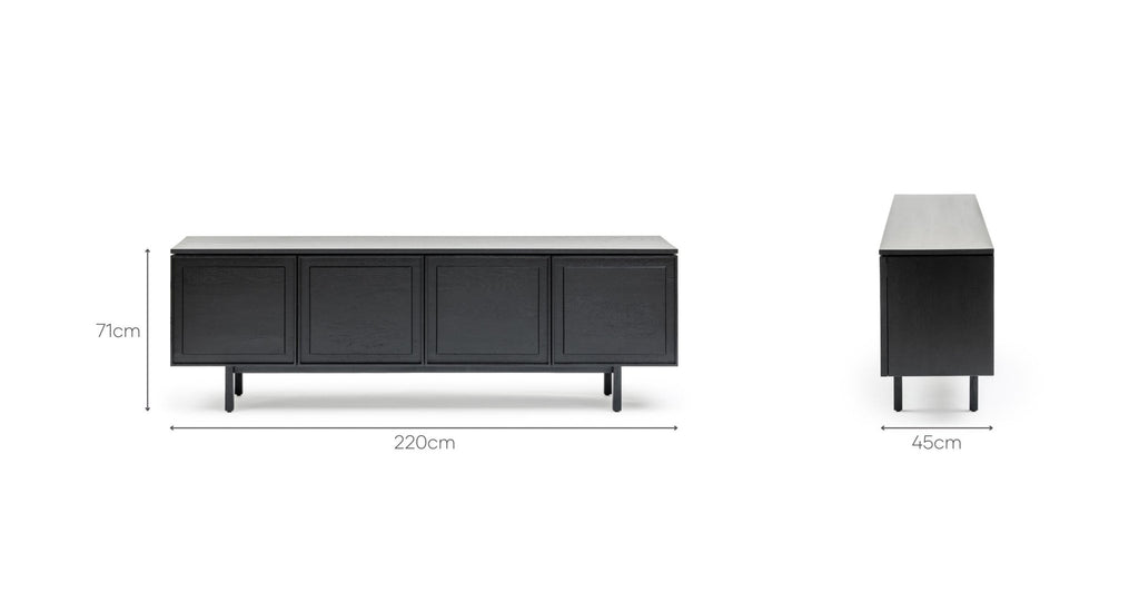 Yorke 220 Sideboard - Black Oak.