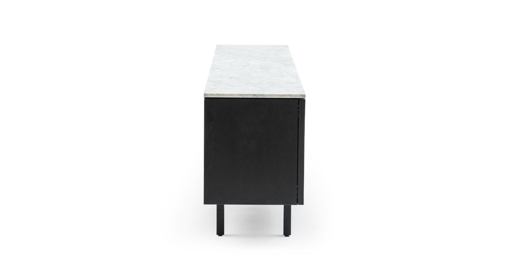 Yorke 220 Sideboard - Black Oak & Bianca Carrara.