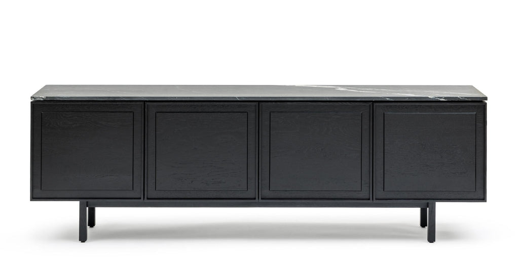 Yorke 220 Sideboard - Black Oak & Nero Perlato.