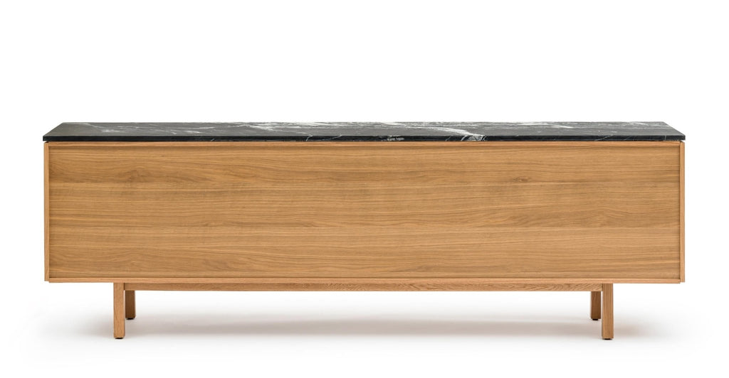 Yorke 220 Sideboard - Light Oak & Nero Perlato.