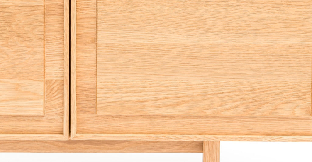 Yorke 220 Sideboard - Light Oak & Nero Perlato.