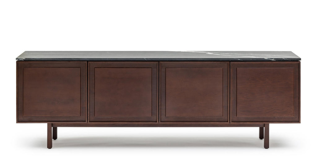 Yorke 220 Sideboard - Smoked Oak & Nero Perlato.