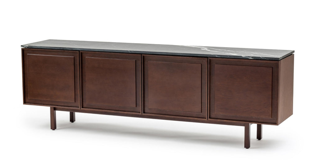 Yorke 220 Sideboard - Smoked Oak & Nero Perlato.