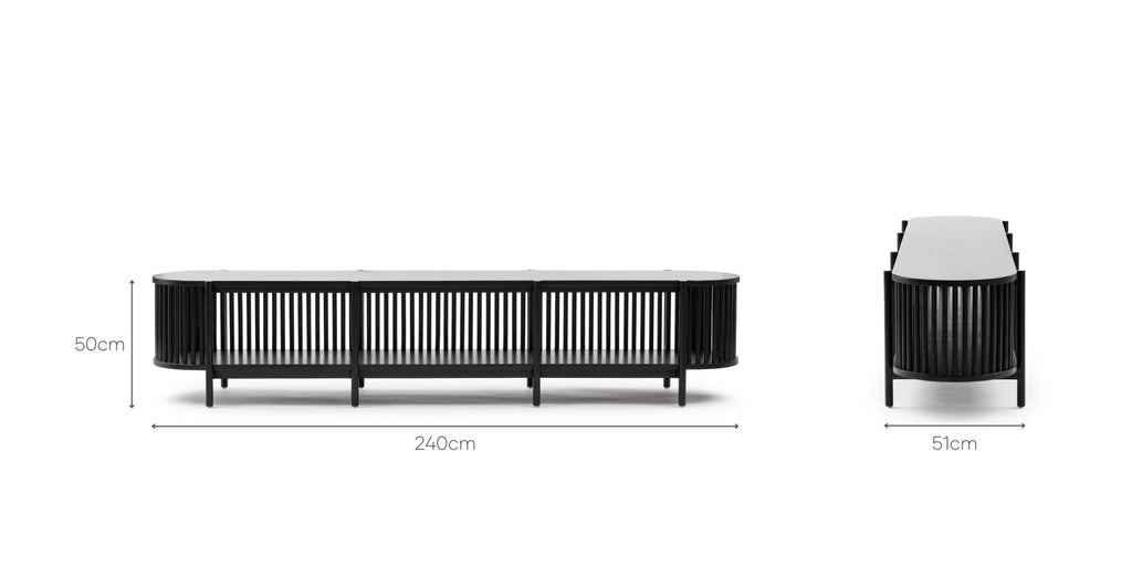 ZARA ENTERTAINMENT UNIT - BLACK - THE LOOM COLLECTION