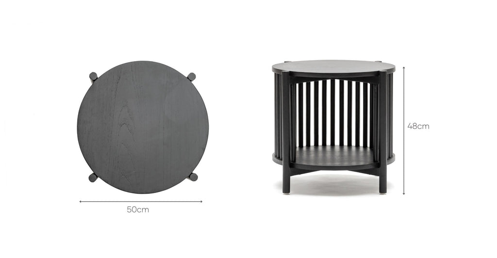 Zara Side Table - Black.